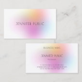 トレンディーモダンカラフルテンプレートプロフェッショナル 名刺 (正面/裏面)