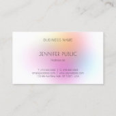 トレンディーモダンカラフルテンプレートプロフェッショナル 名刺 (裏面)