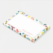 トレンディーモダンカラフル抽象芸術パターン(の模様が)あるカスタム ポストイット (アングル)