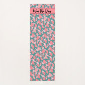 トレンディーモダンカラフル模様 ヨガマット (正面)