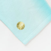 トレンディーモダンガーリーグリッターフローラパーソナライズされた フリースブランケット (角)