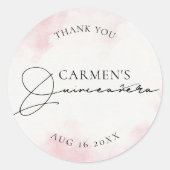 トレンディーモダンキンセアニェラ誕生日 ラウンドシール (正面)