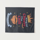 トレンディーモダンクおもしろいング引用文タイポグラフィ タペストリー (正面(横))