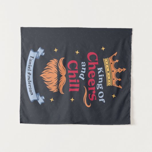 トレンディーモダンクおもしろいング引用文タイポグラフィ タペストリー (正面(横))