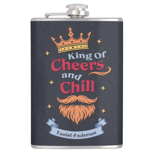 トレンディーモダンクおもしろいング引用文タイポグラフィ フラスク (正面)