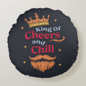 トレンディーモダンクおもしろいング引用文タイポグラフィ ラウンドクッション (正面)