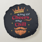 トレンディーモダンクおもしろいング引用文タイポグラフィ ラウンドクッション (裏面)