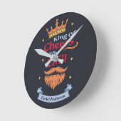 トレンディーモダンクおもしろいング引用文タイポグラフィ ラウンド壁時計 (傾斜)