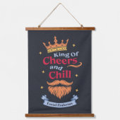 トレンディーモダンクおもしろいング引用文タイポグラフィ 吊り下げ型タペストリー (正面)