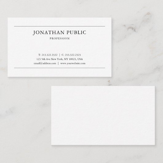 トレンディーモダンクリエイティブお洒落グラフィックデザインシック 名刺 (正面/裏面)