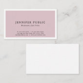 トレンディーモダンクリエイティブエレガントシンプルデザイン 名刺 (正面/裏面)