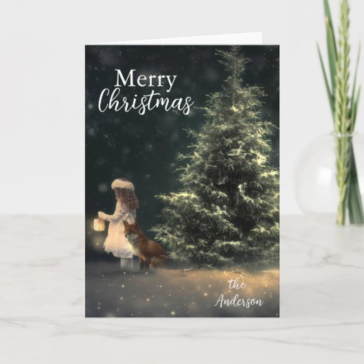 トレンディーモダンクリスマスツリー シーズンカード (正面)