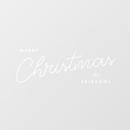 トレンディーモダンクリスマス |手書スタイリッシュき ウィンドウサイン (シート)