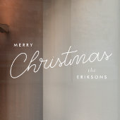 トレンディーモダンクリスマス |手書スタイリッシュき ウィンドウサイン