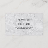 トレンディーモダングエレガントレイ壁テクスチャマネージャ 名刺 (裏面)