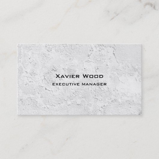 トレンディーモダングエレガントレイ壁テクスチャマネージャ 名刺 (正面)