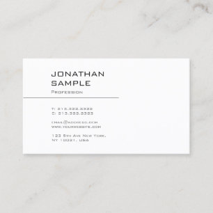 トレンディーモダングラフお洒落ィックデザインエレガントプレーン 名刺