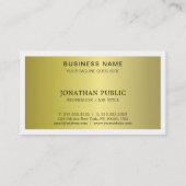 トレンディーモダングラマスタイリッシュルマラープレインラグジュアリー 名刺 (裏面)