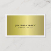 トレンディーモダングラマスタイリッシュルマラープレインラグジュアリー 名刺 (正面)