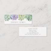 トレンディーモダングリーンパープルウォーター色多肉質 スキニー名刺 (正面/裏面)