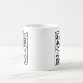 トレンディーモダンサッカーボールサッカー コーヒーマグカップ (中央)