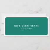 トレンディーモダンサロンQRコードギフト証明書 (正面)