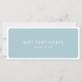 トレンディーモダンサロンQRコードギフト証明書 (正面)