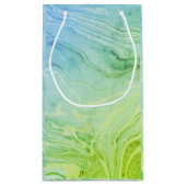 トレンディーモダンシエレガントック大理石 スモールペーパーバッグ (裏面)