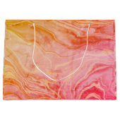 トレンディーモダンシエレガントック大理石 ラージペーパーバッグ (正面)