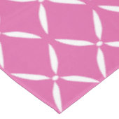 トレンディーモダンシックなピンクと白の花 テーブルクロス (アングル)