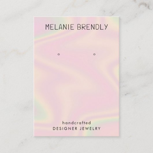 トレンディーモダンシックジュエリーイヤリングディスプレイ 名刺 (正面)