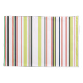 トレンディーモダンシックニューシーズンストライプズ 枕カバー (裏面-左)