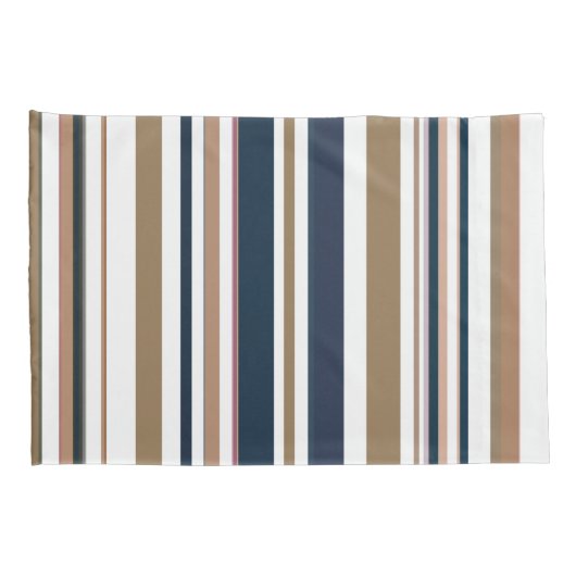 トレンディーモダンシックニューシーズンストライプズ 枕カバー (裏面-右)