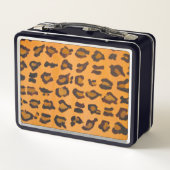 トレンディーモダンシックハンド絵を描アニマルプリント メタルランチボックス (裏面)