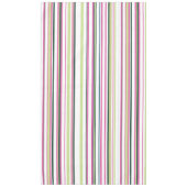 トレンディーモダンシックピンクグリーンホワイトストライプズ テーブルクロス (正面)