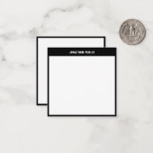 トレンディーモダンシンプルテンプレートブエレガントラックク ノートカード (正面/裏面インサイチュ)