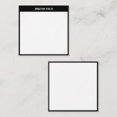 トレンディーモダンシンプルテンプレートブエレガントラックク ノートカード (正面/裏面)