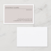 トレンディーモダンシンプルデザインエレガントプロフェッショナル 名刺 (正面/裏面)