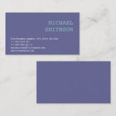 トレンディーモダンシンプルブルーコンサルタント名刺 名刺 (正面/裏面)