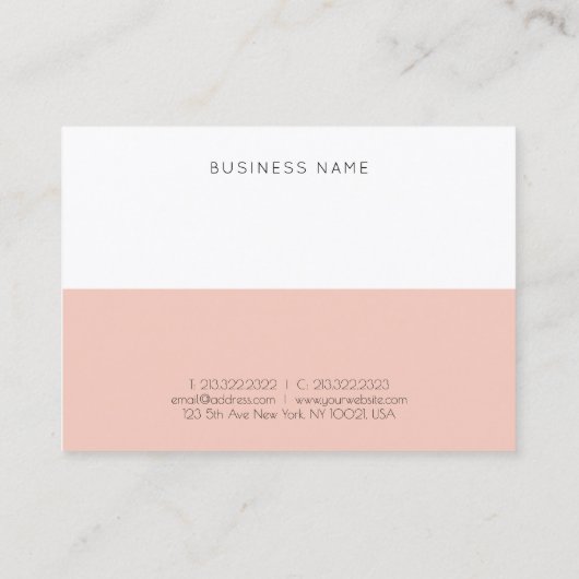 トレンディーモダンシンプルプロフェッショナルエレガントテンプレート 名刺 (裏面)