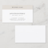 トレンディーモダンシンプルプロフェッショナルエレガントテンプレート 名刺 (正面/裏面)