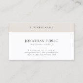 トレンディーモダンシンプルプロフェッショナルエレガントテンプレート 名刺 (正面)