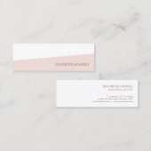 トレンディーモダンシンプルプロフェッショナルテンプレートエレガント スキニー名刺 (正面/裏面)