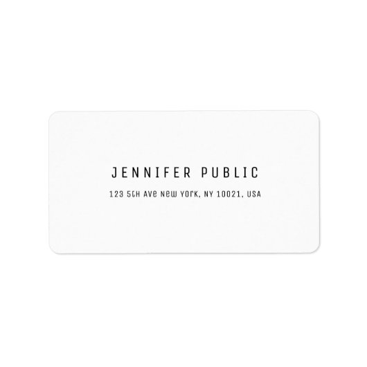 トレンディーモダンシンプルプロフェッショナルミニマル ラベル (正面)