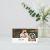 トレンディーモダンシンプル2枚フォトグラファー 名刺 (スタンド正面)