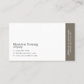 トレンディーモダンシンプル2枚フォトグラファー 名刺 (裏面)