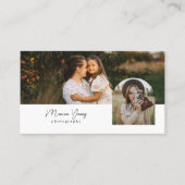 トレンディーモダンシンプル2枚フォトグラファー 名刺 (正面)