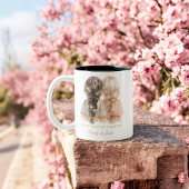 トレンディーモダンシ最高のックフレンズBFFカスタム写真 ツートーンマグカップ