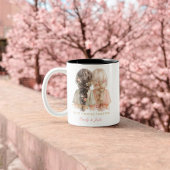 トレンディーモダンシ最高のックフレンズBFFカスタム写真 ツートーンマグカップ