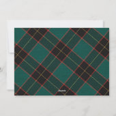 トレンディーモダンジョイグリーンプライド写真クリスマス シーズンカード (裏面)